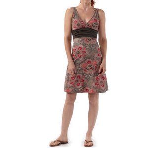 Patagonia Margot Brown Floral Athletic Organic Dress